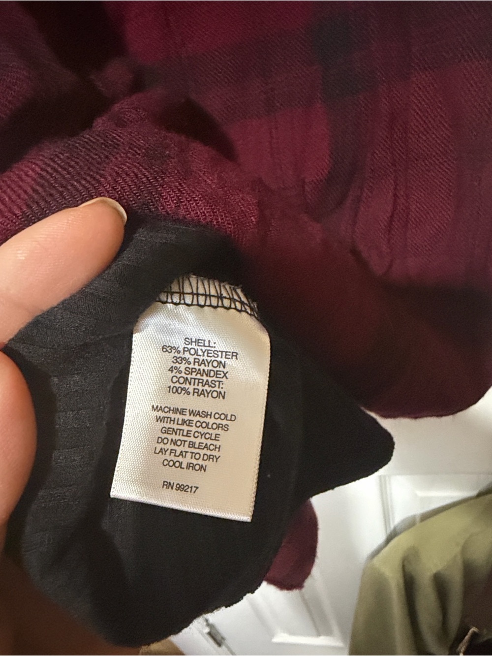 Signature Studio Ripped top with Tie on Flannel. - Picture 10 of 11